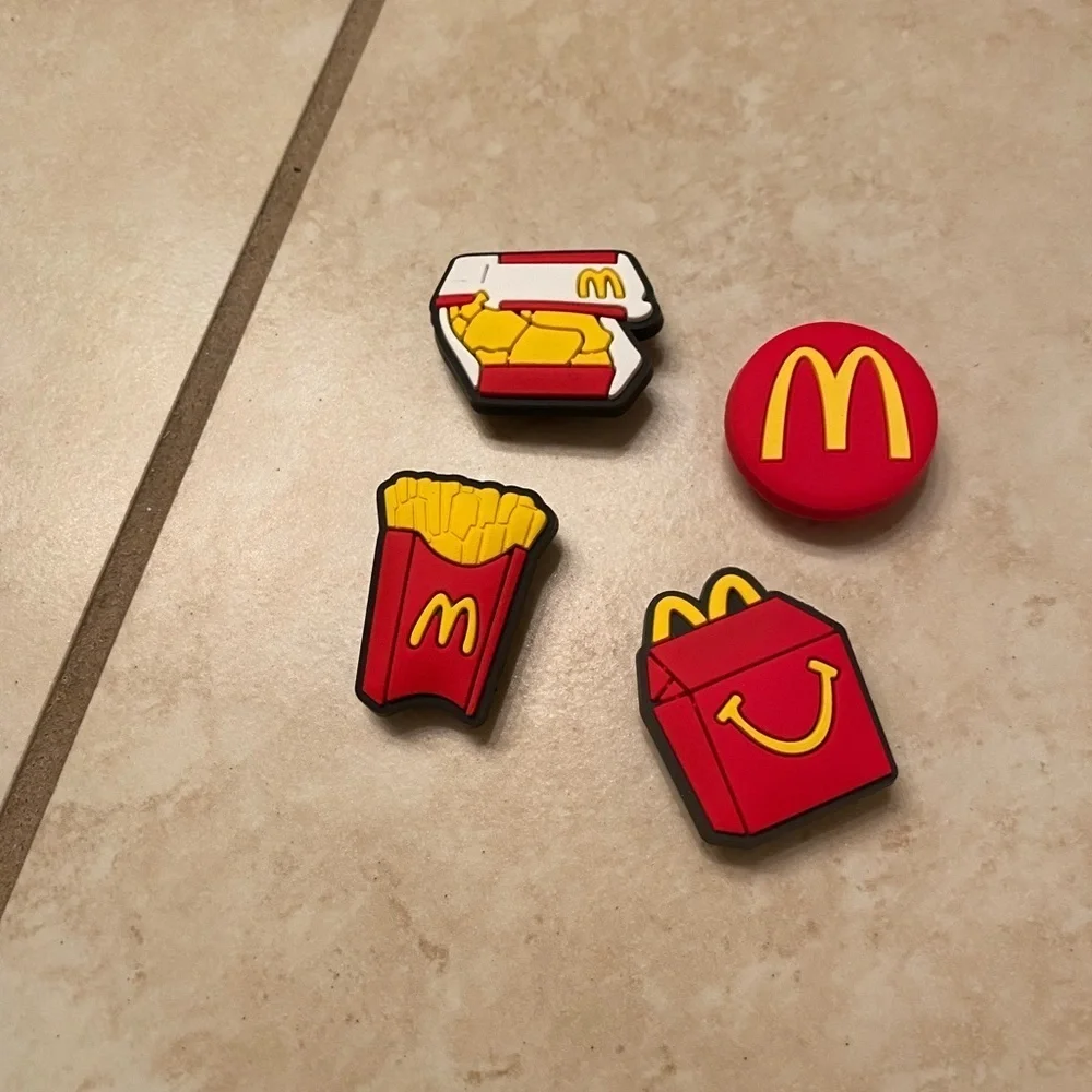 Set of 4 McDonalds Shoe Charms NEW IN PACKAGE - Picture 2 of 4